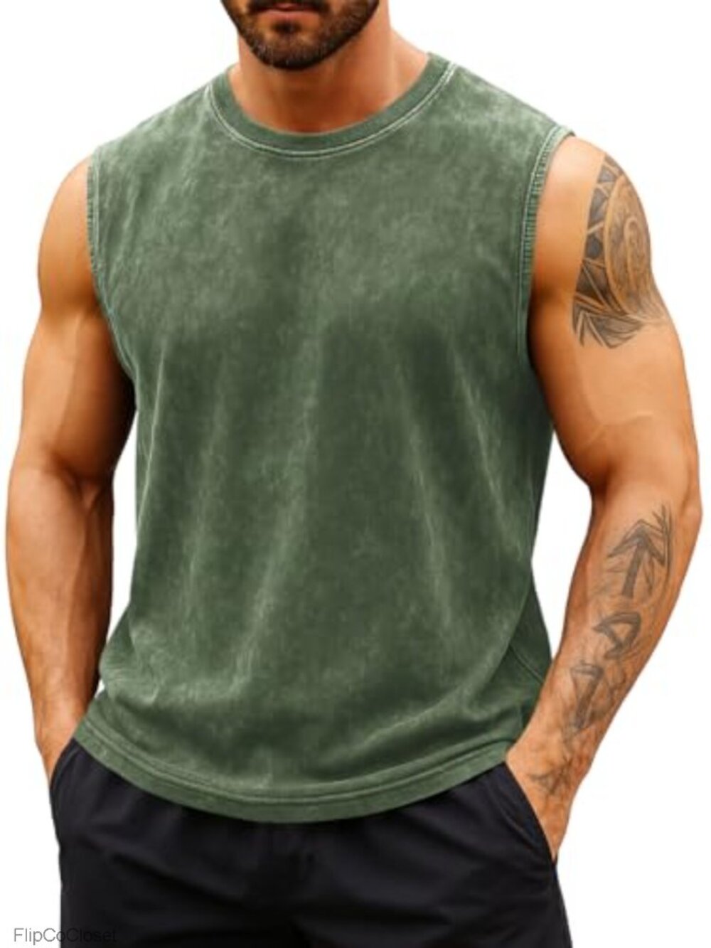 Mens 100% Cotton Tank Top Sleeveless Gym Workout Muscle Tee